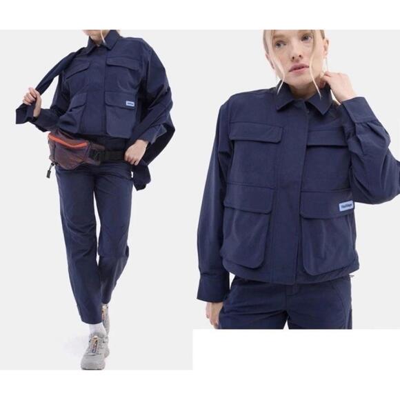 HALFDAYS Jackets & Blazers - $145 NWT Women’s Halfdays Nan Field Jacket Size M Navy